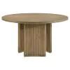 Coaster Fine Furniture 193610-S5 Adina - 5 Piece Round Dining Table Set - Barley / Distressed Light Brown