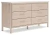Ashley Furniture B2615-231 Cadmori - Six Drawer Dresser - Two-Tone