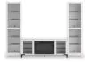 Ashley Furniture W2722W1 Brollevi - 3-Piece Entertainment Center With Fireplace - White