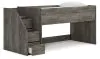 Ashley Furniture B4480B12 Ashley Furniture B4480B12 Frandern - Twin Loft Bed With Left Storage Steps - Gray