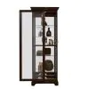 Pulaski Furniture 21459 PFC Curios - Locking Slide Door 5 Shelf Curio Cabinet - Deep Cherry Brown