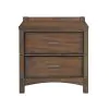 Samuel Lawrence Furniture S917-050 Seneca - 2-Drawer Nightstand with USB port - Brown