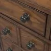 Liberty Furniture 175-BR-QSLDM Liberty Furniture 175-BR-QSLDM Grandpas Cabin - 3 Piece Bedroom Set (Queen Sleigh Bed, Dresser & Mirror) - Aged Oak