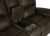 New Classic U093-25-BRN New Classic U093-25-BRN Brookings - Console Loveseat With Dual Recliners - Brown