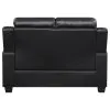 CoasterEveryday 506552 Finley - Upholstered Padded Arm Tufted Loveseat - Black