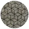 CoasterEssence 935878 Xenia - Round Bone Inlay Accent Side Table - White And Gold