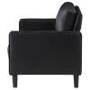 Coaster Fine Furniture 508362 Ruth - Upholstered Track Arm Loveseat - Black