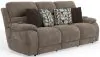 Jackson Furniture Industries 762821-1963/19-2940/49 Joya - Zero Gravity Power Reclining Sofa With Power Adjustable Headrest And CR3 Heat/Massage/Lumbar - Mushroom