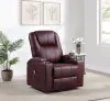 Coaster Fine Furniture 609479P Armstrong - Upholstered Power Lift Massage Recliner - Wine Red