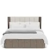 Riverside Furniture 87180-87181-87172 Riverside Furniture 87180-87181-87172 Sariel - King Upholstered Bed - Dark Brown
