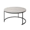 New Classic T4161-4P Forma - 4 Piece Occasional Set (1 Coffee, 1 Large End Table & 1 Stool, 1 Small End Table) - Black / White / Gray