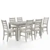 New Classic 40-D1652-D6C New Classic 40-D1652-D6C Pascal - Rectangle Dining Table With 6 Chairs - Driftwood