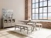 Riverside Furniture 79250 Bennett - Rectangle Dining Table - Frosted Gray