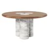 ACME DN06135 Harvey - Round Dining Table - Brown
