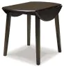 Ashley Furniture D310-15 Hammis - Round DRM Drop Leaf Table - Dark Brown