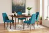 Ashley Furniture D615/35/03(4) Ashley Furniture D615/35/03(4) Lyncott - 5 Pc. - Butterfly Extension Table, 4 Side Chairs - Blue / Brown