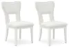 Ashley Furniture D822-01 Chalanna - Dining Upholstered Side Chair (Set of 2) - White