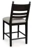 Ashley Furniture PCD824-724 Ashley Furniture PCD824-724 Greddinton - Upholstered Barstool (Set of 2) - Black