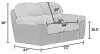 Jackson Furniture Industries 545557-1176/89-1921/36 McMahon - Gliding Loveseat - Bark