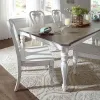 Liberty Furniture 244-DR-O7LGS Liberty Furniture 244-DR-O7LGS Magnolia Manor - 7 Piece Leg Table Set - Antique White