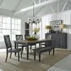 Liberty Furniture 879-DR-6RTS Liberty Furniture 879-DR-6RTS Harvest Home - 6 Piece Rectangular Table Set - Black