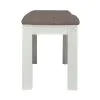 Liberty Furniture 182-C9001B Brook Bay - Upholstered Dining Bench - Textured White / Carbon Gray