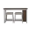 Liberty Furniture 942TT-CD-5CTS Liberty Furniture 942TT-CD-5CTS Brook Creek - 5 Piece Counter Set - White / Wood Tone Tops