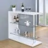 CoasterEssence 100167 Prescott - Rectangular Home Bar Table - White High Gloss