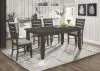 CoasterEveryday 102721GRY-S5 Dalila - 5 Piece Rectangular Dining Table Set - Dark Gray