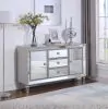 CoasterEssence 950825 Leticia - 3-Drawer Mirrored Storage Accent Cabinet - Silver
