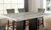 Furniture of America CM3744PT-TABLE Kian - Counter Height Dining Table - White / Black