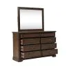 Liberty Furniture 512-BR-DM Arden Road - Dresser & Mirror - Satin Cherry