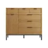 Intercon NP-BR-5406GC-NTO-C Newport - Gentleman's Chest - Natural Oak