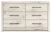 Benchcraft® B2310-31 Lawroy - Six Drawer Dresser - Light Natural