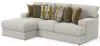 Jackson Furniture Industries 2240/75/42-26 Jackson Furniture Industries 2240/75/42-26 Tori - 2 Piece Sofa Chaise With Comfort Coil Seating And 6 Accent Pillows Included (Left Side Facing Chaise) - Birch