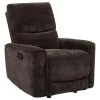 Coaster Fine Furniture 609573 Navarro - Chenille Upholstered Glider Recliner - Dark Brown