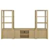 Coaster Fine Furniture 708222-SET Laurelton - 3 Piece Entertainment Center TV Stand - Light Oak