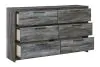 Ashley Furniture B221-31 Baystorm - Six Smooth Drawer Dresser - Gray