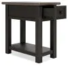 Ashley Furniture T736-107 Tyler Creek - Chair Side End Table - Black / Gray