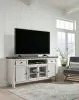 Ashley Furniture W814-68 Havalance - Extra Large TV Stand - 4 Doors - Brown / Beige