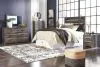 Ashley Furniture B211/31/36/46/57/92 Ashley Furniture B211/31/36/46/57/92 Drystan - 5 Pc. - Dresser, Mirror, Chest, Queen Panel Headboard, Nightstand - Brown / Beige