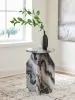 Ashley Furniture A4000646 Wrenlane - Accent Table - Black / White / Taupe