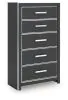 Ashley Furniture PCB3380-46 Ashley Furniture PCB3380-46 Zuraleus - Five Drawer Chest - Black
