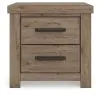 Ashley Furniture PCB2844-92 Oliandon - Two Drawer Night Stand - Light Brown