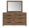 Ashley Furniture PCB1116B1 Ashley Furniture PCB1116B1 Broachmyn - Dresser And Mirror - Auburn