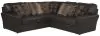 Jackson Furniture Industries 4378/42/62-09 Jackson Furniture Industries 4378/42/62-09 Denali - 2 Piece Italian Leather Match Sectional With 8 Included Accent Pillows - Chocolate