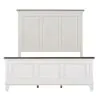Liberty Furniture 417-BR-KPB Liberty Furniture 417-BR-KPB Allyson Park - King Panel Bed - Wirebrushed White / Charcoal
