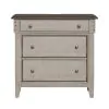 Liberty Furniture 457-BR62 Ivy Hollow - 3 Drawer Bedside Chest With Charging Station - Weathered Linen / Dusty Taupe