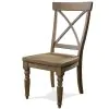 Riverside Furniture 54955 Sonora - X - Back Side Chair (Set of 2) - Snowy Desert