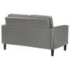 Coaster Fine Furniture 508366 Ruth - Upholstered Track Arm Loveseat - Gray